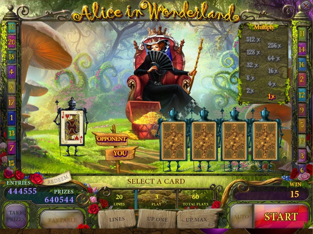 Play alice in wonderland slot online